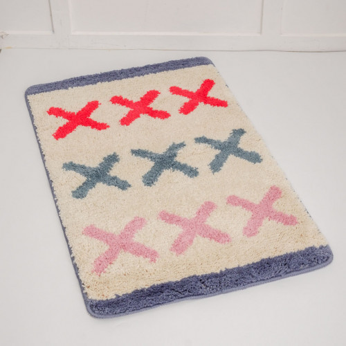 Cross Interlace Bath Rug