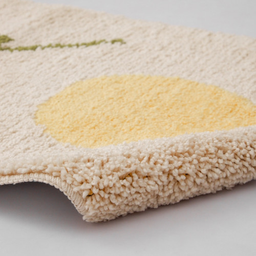 Sunset Beige Bath Rug 2