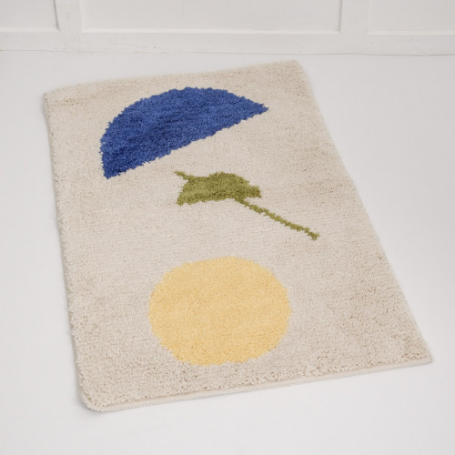 Sunset Beige Bath Rug 4