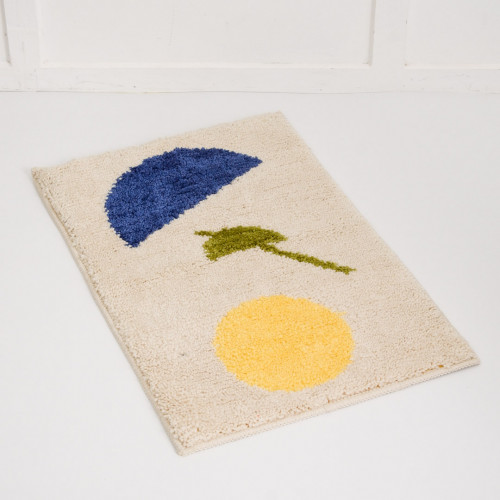 Sunset Beige Bath Rug 6