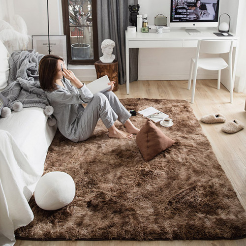 Cozhome Fluffy Area Rug 160x230cm - Coffee