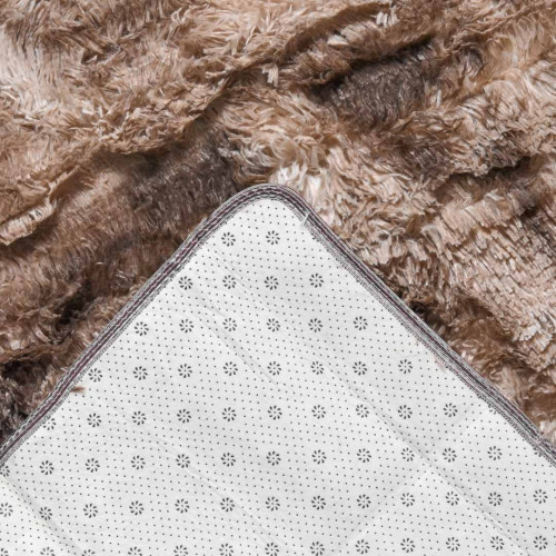 Cozhome Fluffy Area Rug 160x230cm - Coffee 4