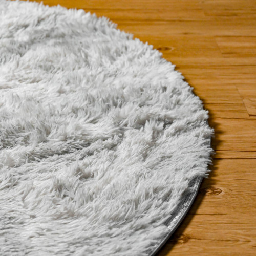 Cozhome Fluffy Area Rug Round 160cm - Grey 2