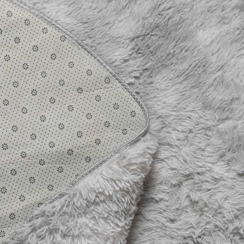 Cozhome Fluffy Area Rug Round 160cm - Grey 3
