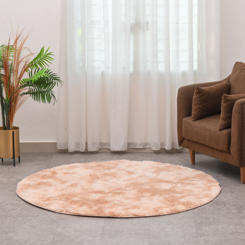 Cozhome Fluffy Area Rug Round 160cm - Beige