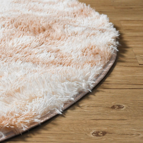 Cozhome Fluffy Area Rug Round 160cm - Beige 3