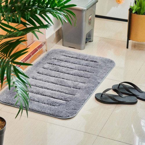 Utopia Dark Gray Bath Rug 5