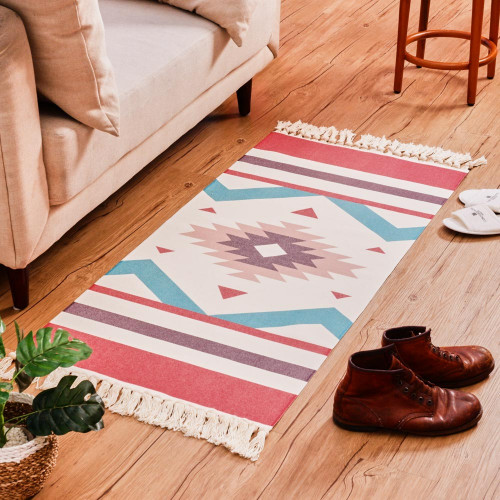 Bohemian Style Floor Mat 60 x 130cm - Saffron