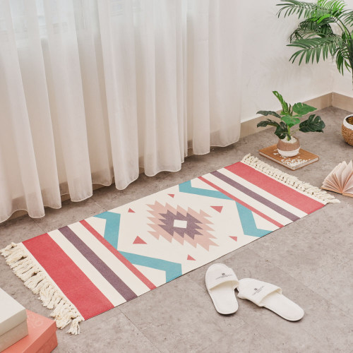 Bohemian Style Floor Mat 60 x 130cm - Saffron 3