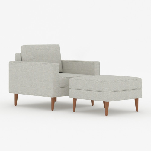 Mavis Single Seater Sofa Set + Ottoman