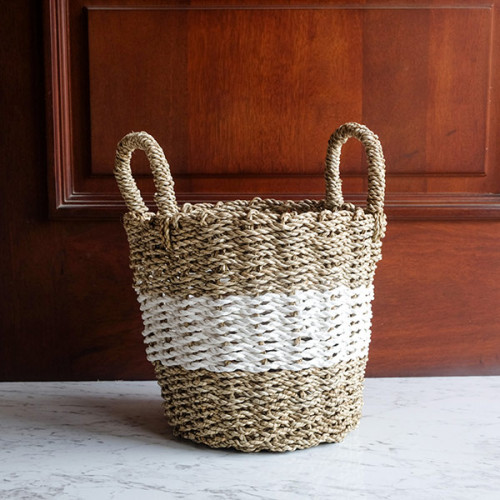 Handwoven Basket Round - Borneo Weave