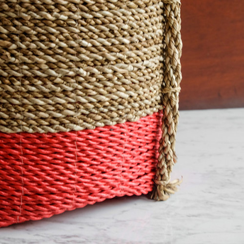 Handwoven Basket Round - Merapi Weave 2
