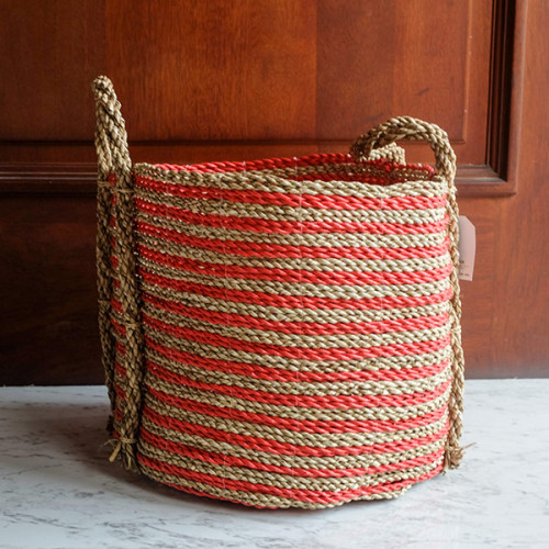 Handwoven Basket Round - Merapi Weave 3