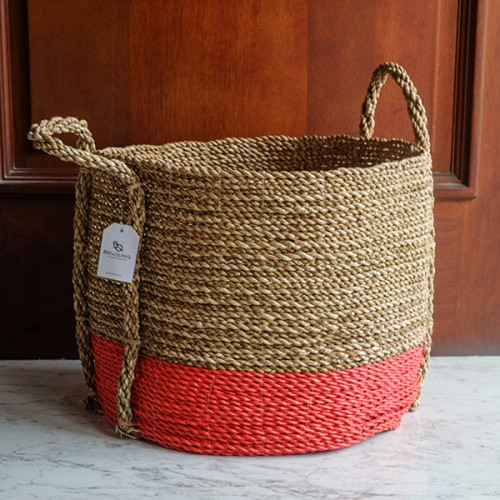 Handwoven Basket Round - Merapi Weave 4