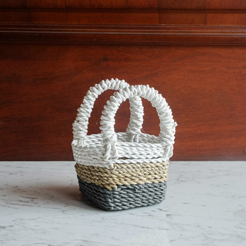 Handwoven Basket Square - Kenari Weave
