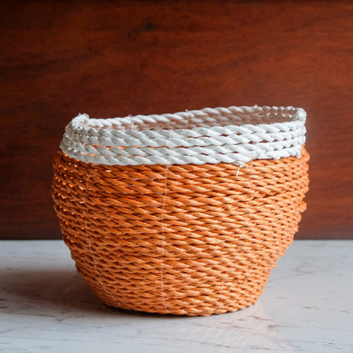 Handwoven Short Basket Round