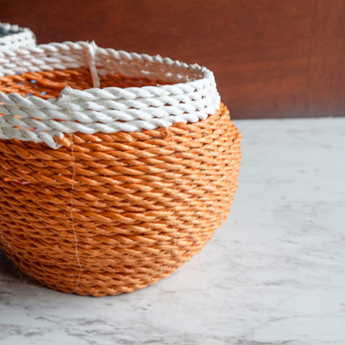 Handwoven Short Basket Round 5