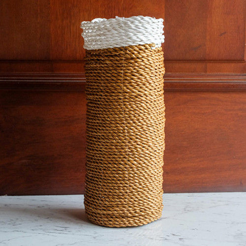 Handwoven Tall Vase - Amber Style