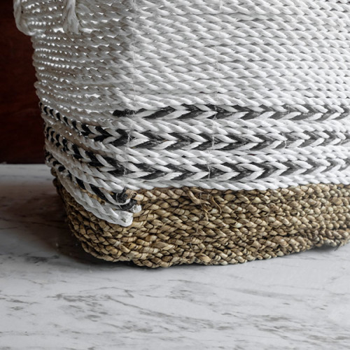 Handwoven Basket Square - Grey Accent 2