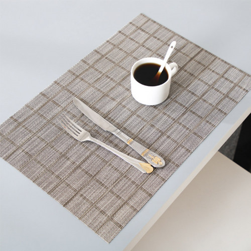 Table Placemat Checkered Brown