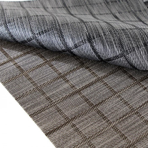 Table Placemat Checkered Brown 3