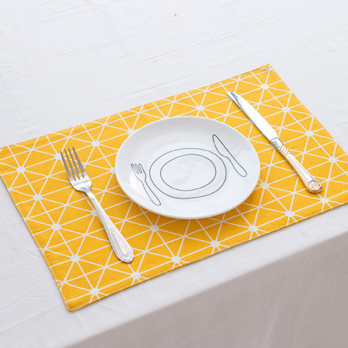 Table Placemat Lucky Yellow 2