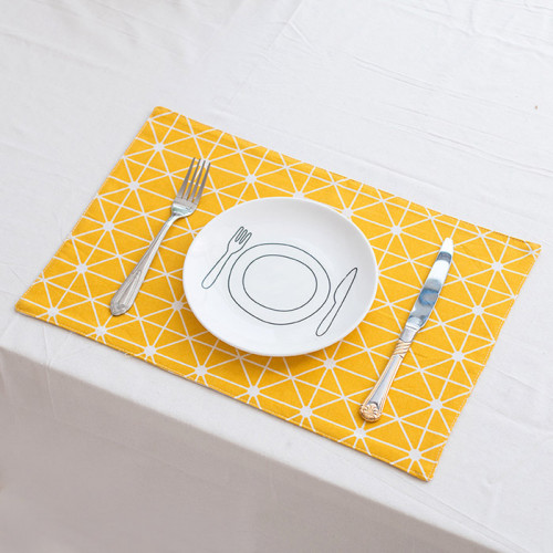 Table Placemat Lucky Yellow 3