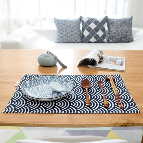 Table Placemat Wave and Sea Pattern 2