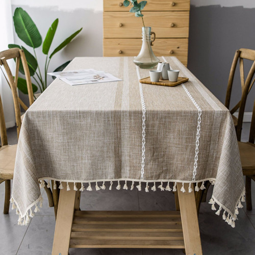 Tablecloth Umber Brown 2
