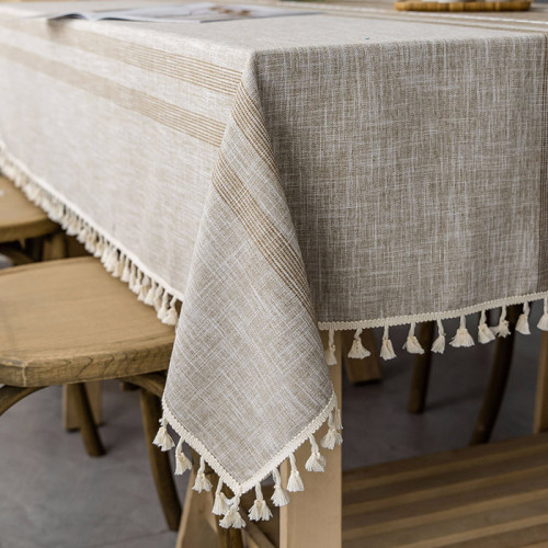 Tablecloth Umber Brown 4