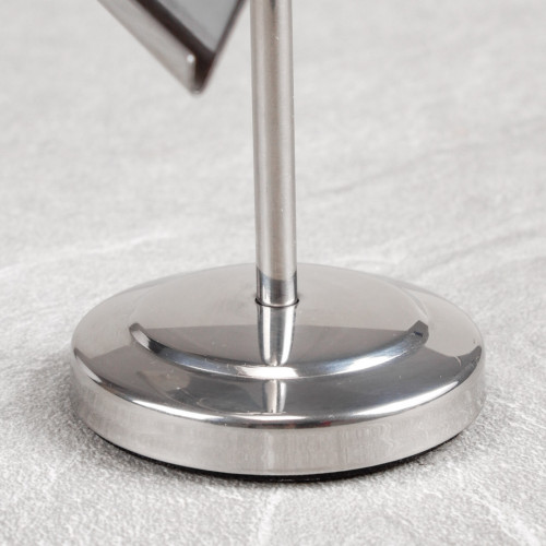 Casual Menu Card Holder Silver 3