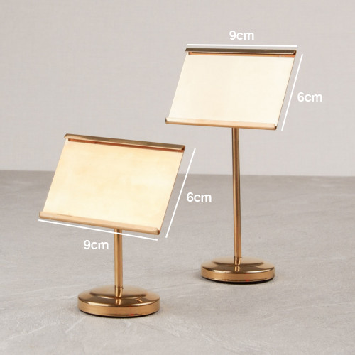 Casual Menu Card Holder Silver 6