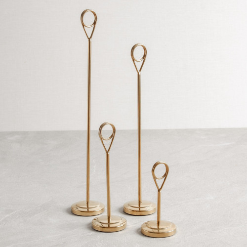 Longbottom Menu Card Holder Gold