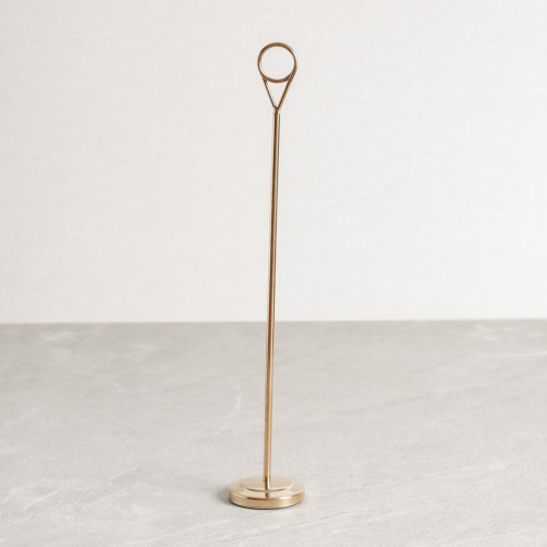 Longbottom Menu Card Holder Gold 3