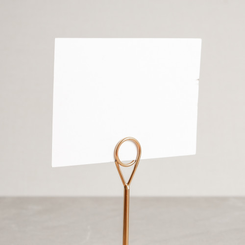 Longbottom Menu Card Holder Gold 4