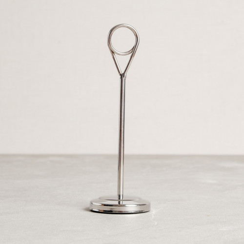 Longbottom Menu Card Holder Silver 5