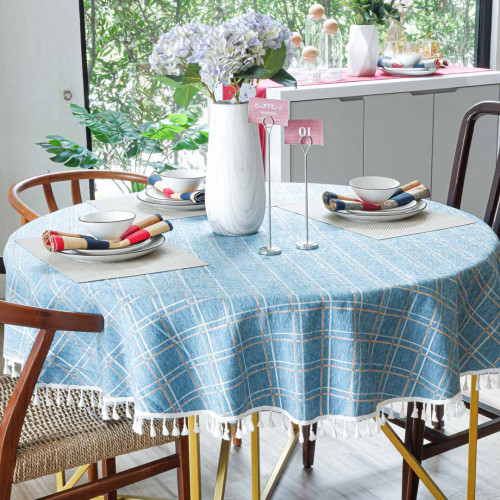 Tablecloth Melancholy Blue 160cm Round