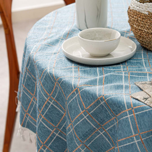 Tablecloth Melancholy Blue 160cm Round 3