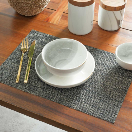 Table Placemat Interlock Black