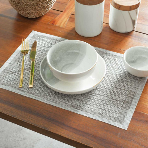 Table Placemat Silver Breeze