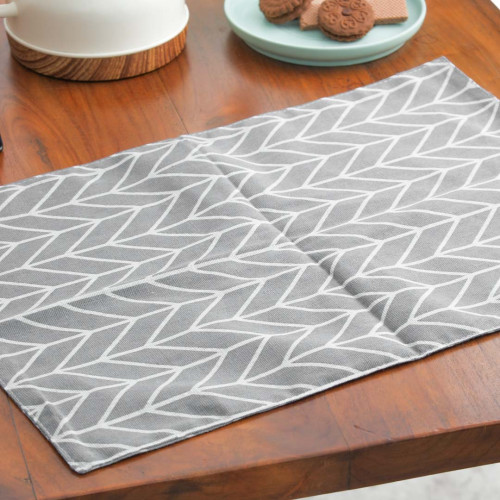 Table Placemat Arrowheads Grey 4
