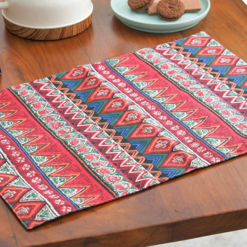 Table Placemat Bohemian Red 5