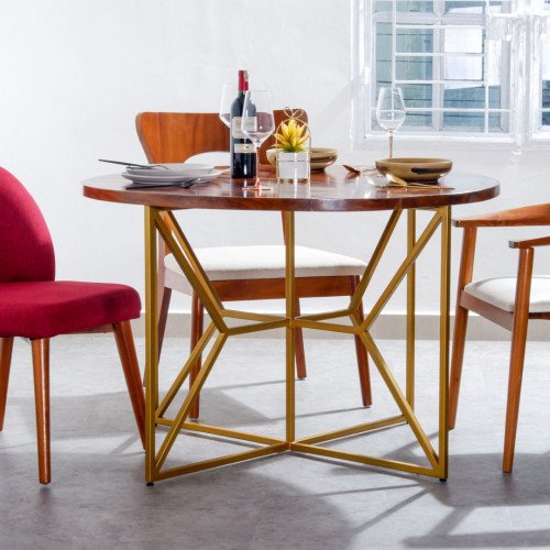 Kingsley 4-Seater Round Dining Table 6