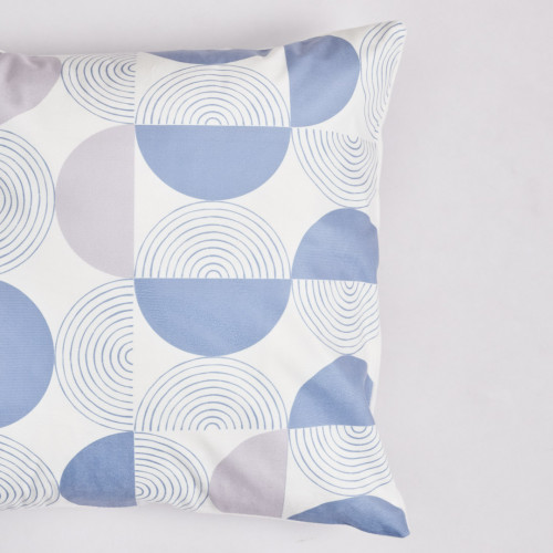 Morandi Pillow Case 45 x 45cm - Blue Circlets 2