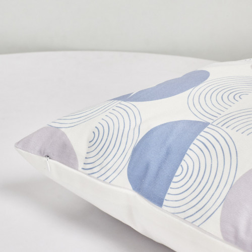 Morandi Pillow Case 45 x 45cm - Blue Circlets 3