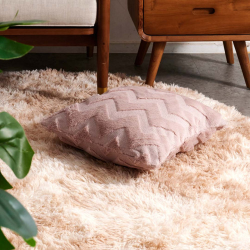 Plush Pillow Case 45 x 45cm - Pink Wave 5