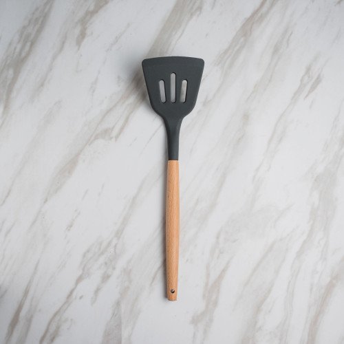 Woody Black Silicone Kitchen Utensil Set 4