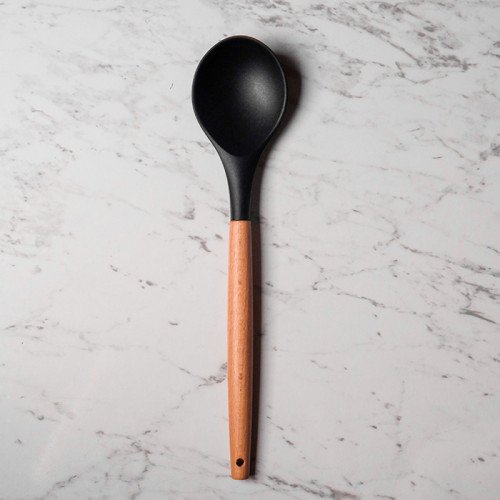 Bold Black Silicone Kitchen Utensil Set 5
