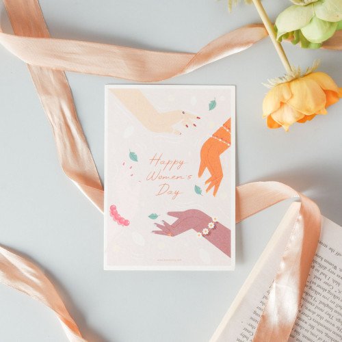 Merry Christmas Beige Theme Card 2