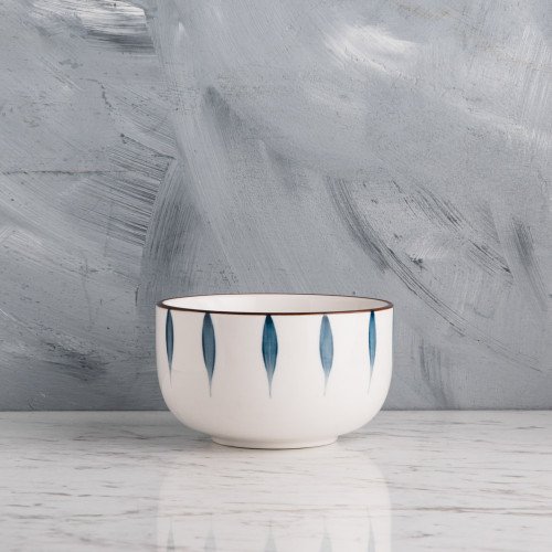 Meiji Blue Leaf Series Dinnerware Set 4
